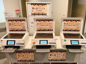 無料フォトプリントコーナーの様子