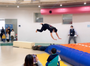 講師による技の披露の様子
