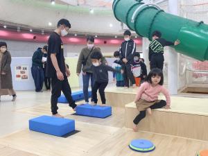プレシジョンにチャレンジする子ども