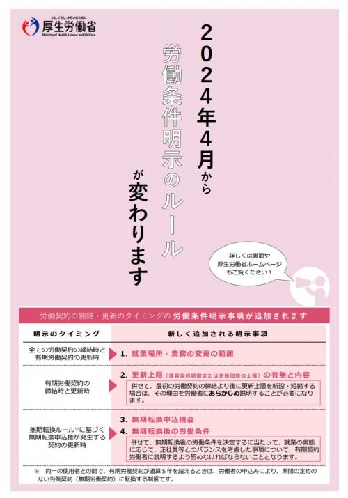 リーフレット表