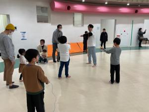 シングルロープの体験の様子1
