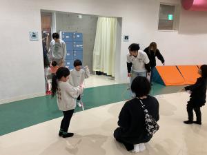 シングルロープの体験の様子2