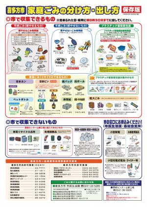 家庭ごみの分け方・出し方