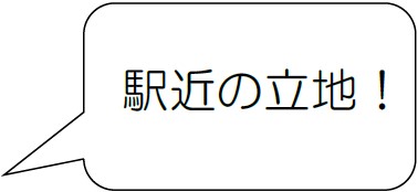 駅近の立地！