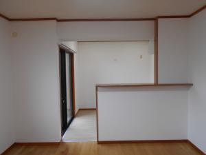 対面キッチンの写真です。