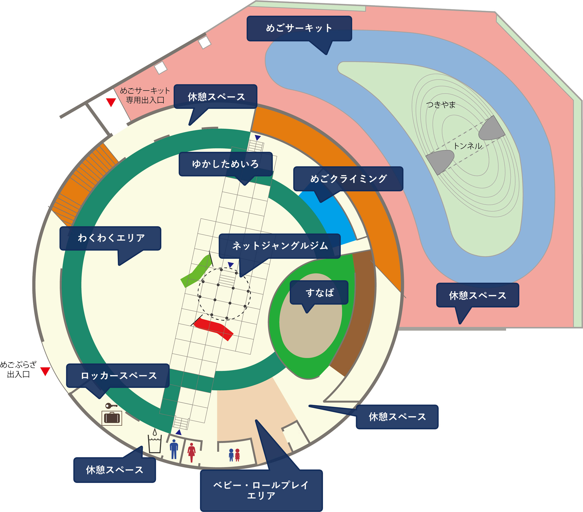 施設マップ図(1階)