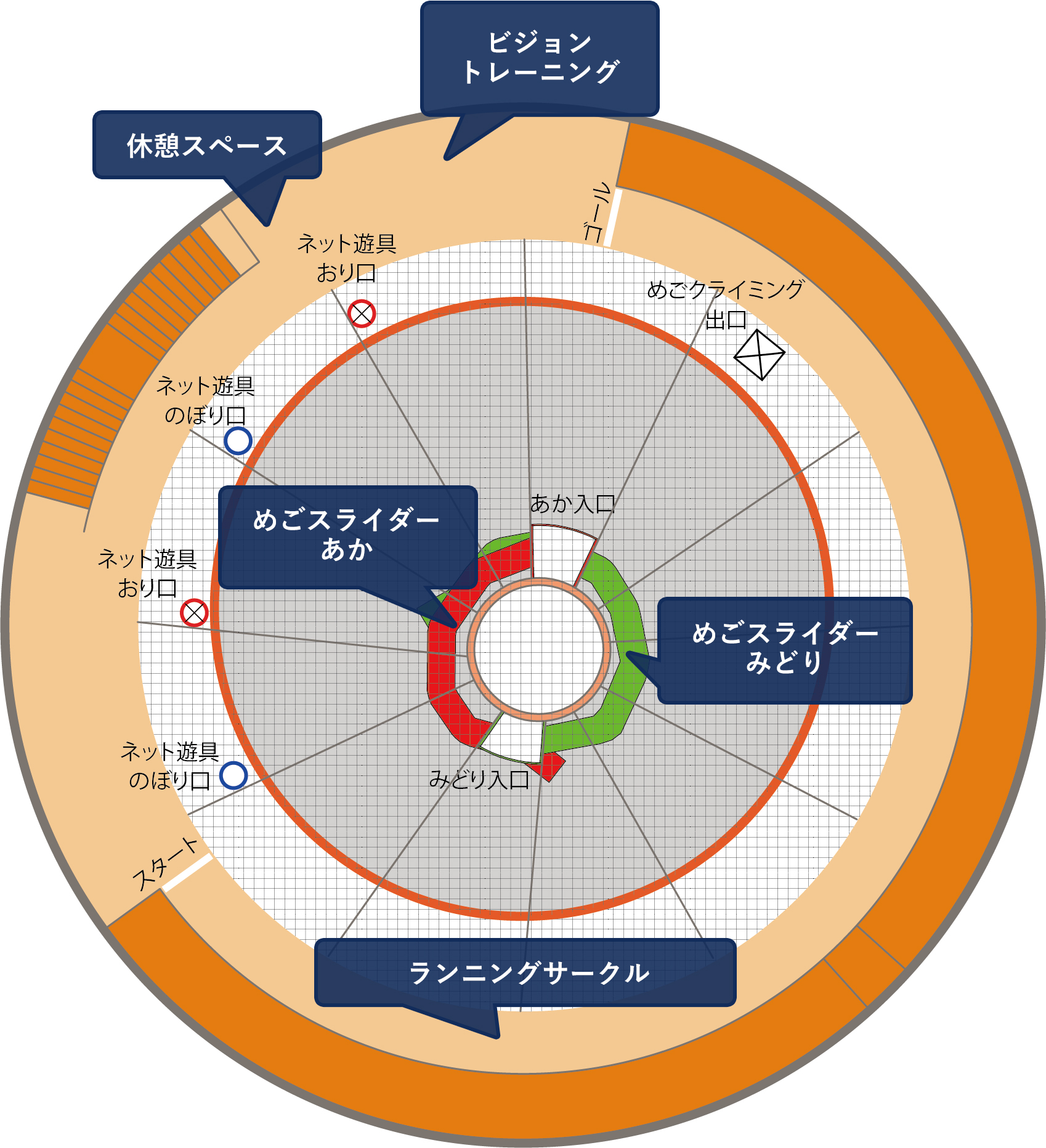 施設マップ図(2階)