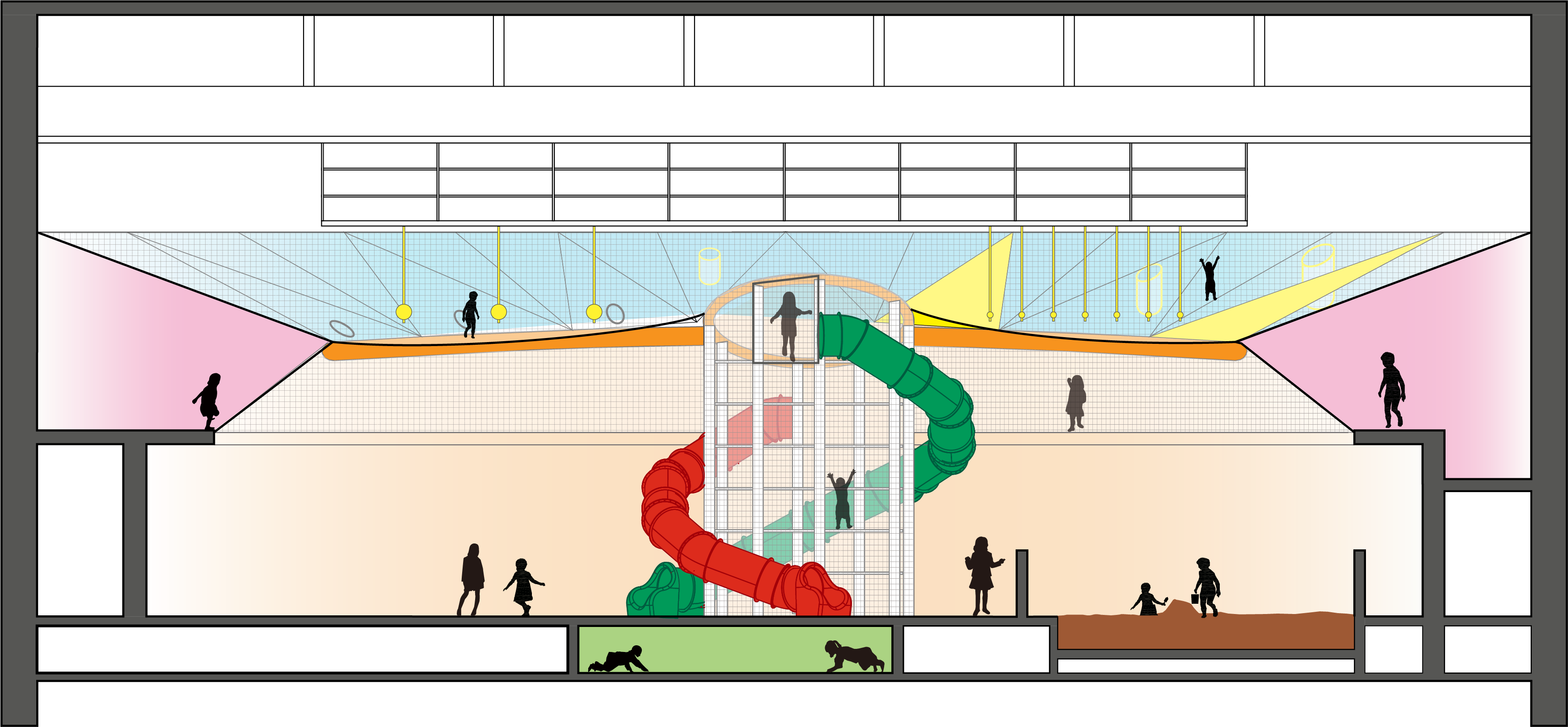 遊び場断面図
