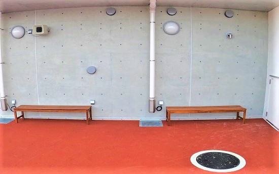 休憩スペースの写真
