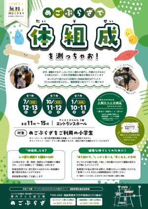 めごぷらざで体組成を測っちゃお
