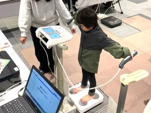 体組成測定の様子