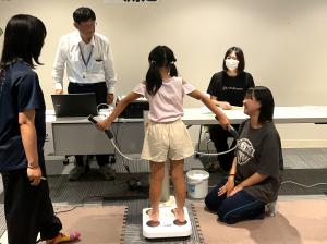 体組成測定の様子
