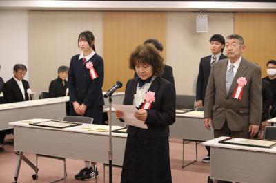 受賞者代表謝辞