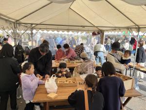 木工クラフトの様子