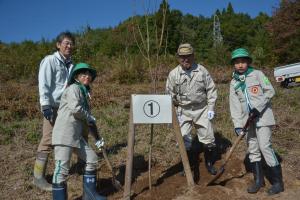 植樹の様子