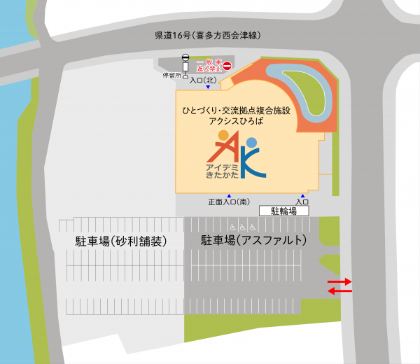 駐車場駐輪場の地図