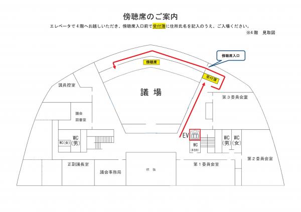 傍聴席のご案内